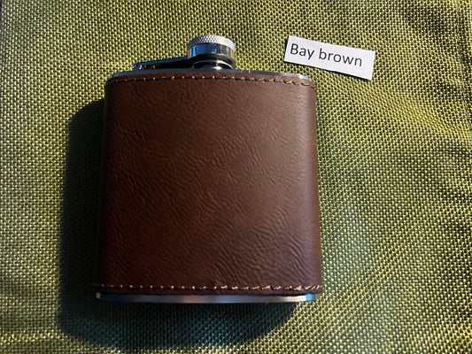 Faux Leather Hip Flask